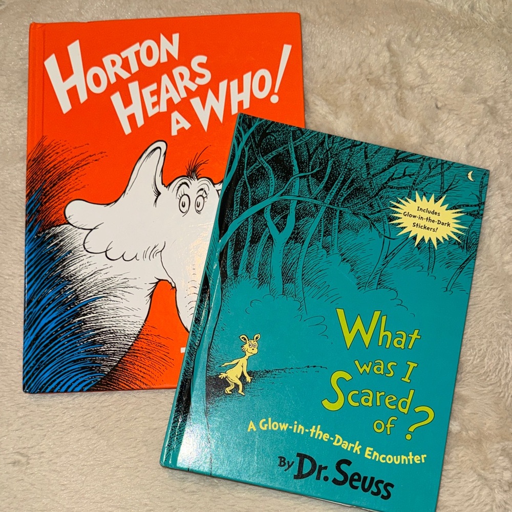 Dr. Seuss Hardcover Book Bundle - Horton Hears a Who! & What Was I Scared Of?